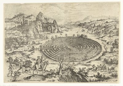 Le labyrinthe crétois - Hieronymus Cock