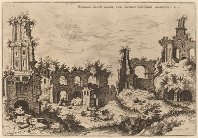Ruines sur le Palatin avec le Septizonium - Hieronymus Cock