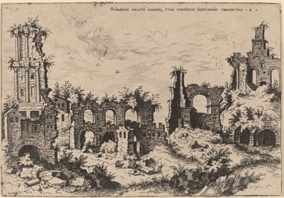 Ruines sur le Palatin avec le Septizonium - Hieronymus Cock