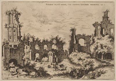 Ruines du Palatin avec le Septizonium - Hieronymus Cock