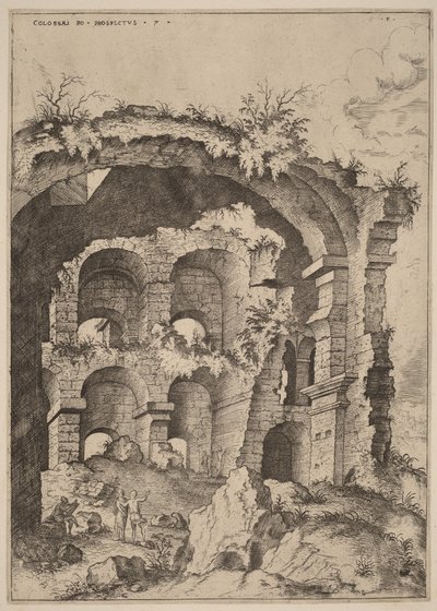 Septième vue du Colisée - Hieronymus Cock