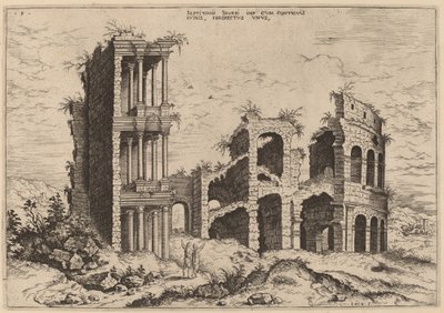 Le Septizonium et le Colisée - Hieronymus Cock
