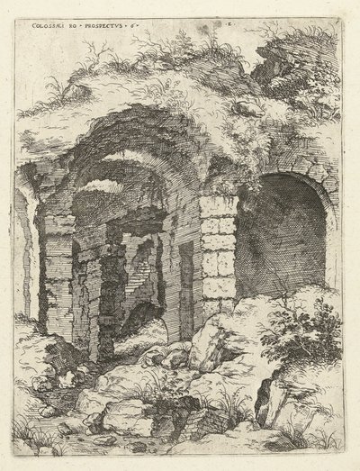 Sixième vue du Colisée à Rome - Hieronymus Cock
