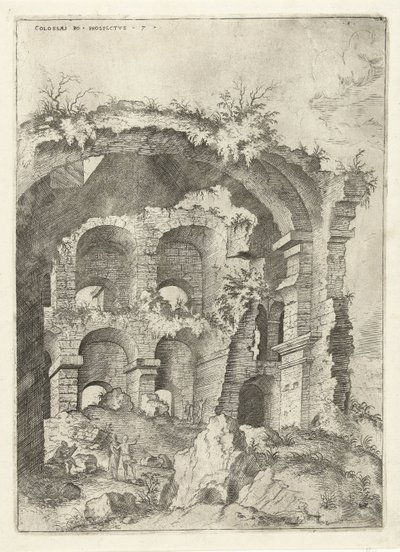 Septième vue du Colisée à Rome - Hieronymus Cock