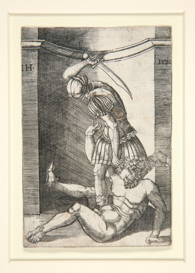 Soldat Tuant un Homme Nu - Hieronymus Hopfer