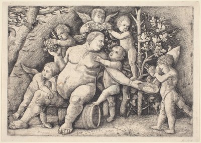 Silenus - Hieronymus Hopfer after Andrea Mantegna
