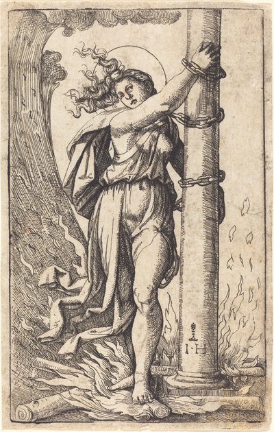Fortitude - Hieronymus Hopfer after Marcantonio Raimondi