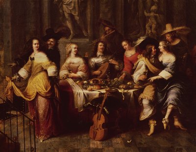 Repas de fête - Hieronymus Janssens
