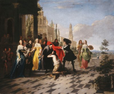 La parabole du fils prodigue - Le fils prodigue rentrant chez lui - Hieronymus Janssens