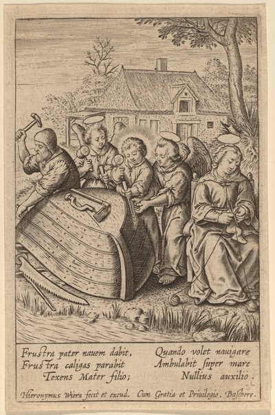 Frustra pater nauem dabit - Hieronymus Wierix