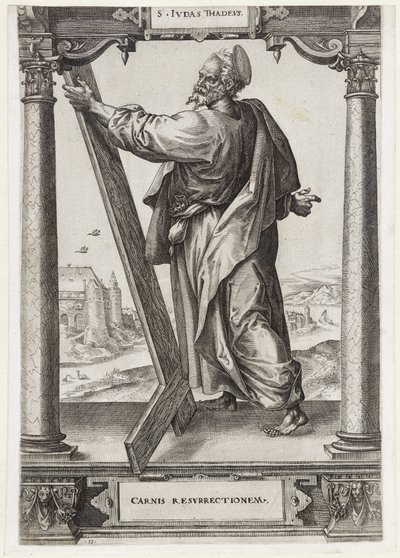 Saint Jude Thaddée (série: Christ et les douze apôtres, et Saint Paul) - Hieronymus Wierix