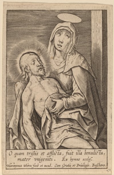 O quam tristis et afflicta ... - Hieronymus Wierix