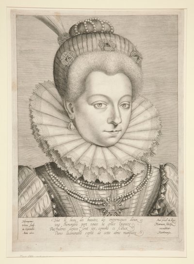 Portrait de Catherine Henriette de Balzac D - Hieronymus Wierix