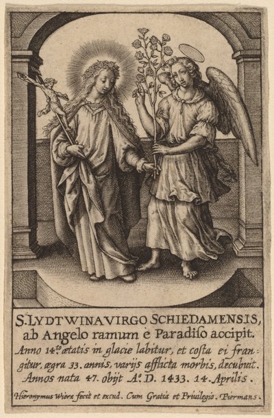 S. Lydtwina Virgo Schiedamensis ... - Hieronymus Wierix