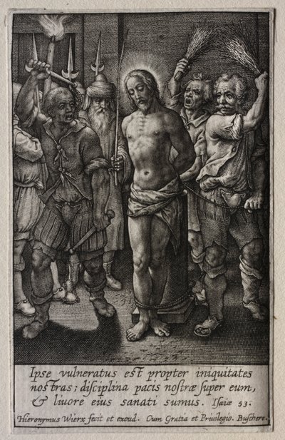 La Passion : La Flagellation - Hieronymus Wierix