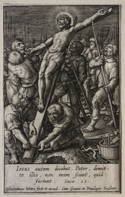 La Passion : La Montée de la croix - Hieronymus Wierix
