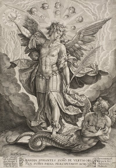 Saint Michel triomphant du dragon, 1584 - Hieronymus or Jerome Wierix
