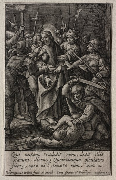 La Passion : La trahison du Christ - Hieronymus or Jerome Wierix