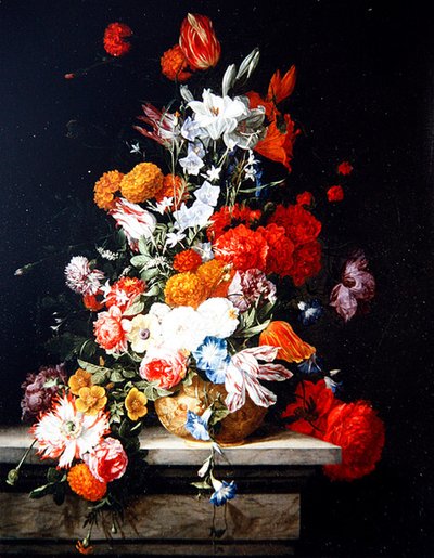 Fleurs Mélangées dans un Vase Doré - Hieronymus the Elder Galle