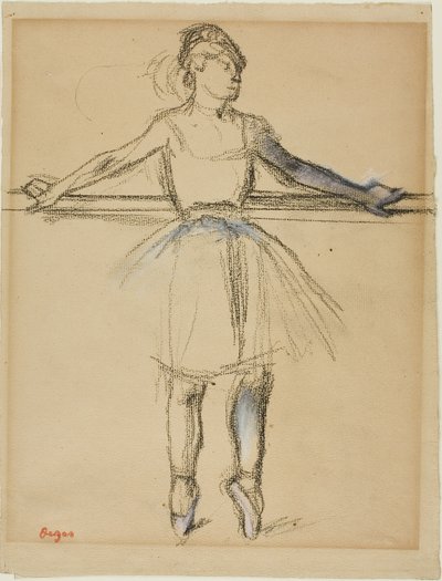 Danseuse au bar (sur le point) - Hilaire Germain Edgar Degas