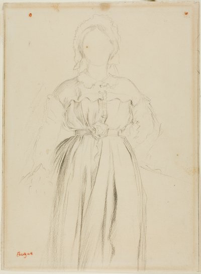 Étude pour un portrait de Marguerite de Gas - Hilaire Germain Edgar Degas