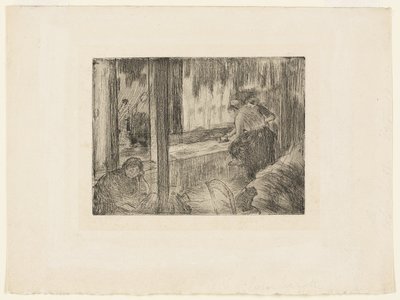 Les blanchisseuses - Hilaire Germain Edgar Degas