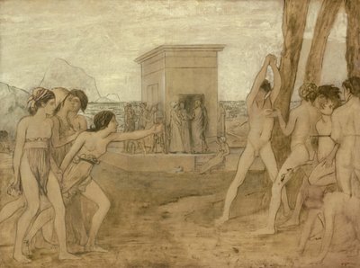 Les jeunes filles spartiates défient les garçons - Hilaire Germain Edgar Degas