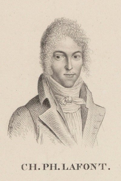 Portrait du violoniste et compositeur Charles Philippe Lafont 1781-1839. - Hilaire Ledru