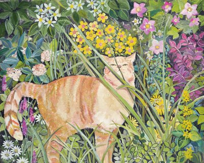 Chat et herbe haute, 1996 - Hilary Jones