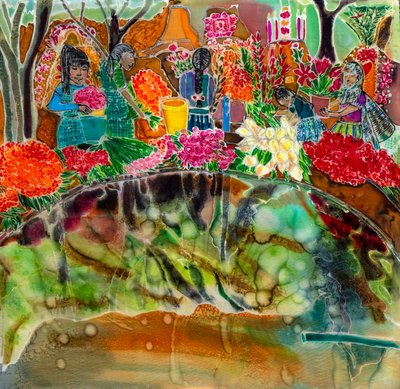 Décorer les tombes, Jour des Morts, Oaxaca - Hilary Simon