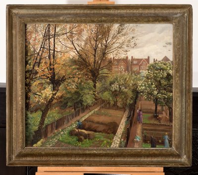 Jardin de guerre, Finchley Road, Hampstead - Hilda Carline