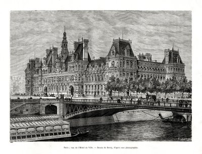 Hôtel de Ville, Paris, France, 1886 - Hildibrand