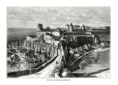 La vieille forteresse, Kamenetz, Ukraine, 1879 - Hildibrand