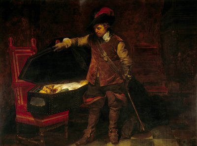 Cromwell devant le cercueil de Charles Ier Stuart - Paul Delaroche