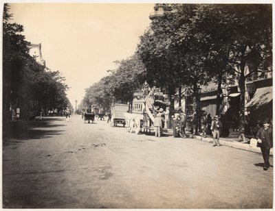 Omnibus sur un boulevard à Paris, vers 1890 - Hippolyte Blancard