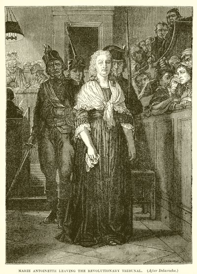 Marie-Antoinette quittant le tribunal révolutionnaire - Hippolyte Delaroche