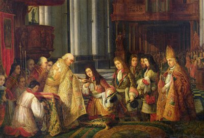 Entrée de Louis XIV (1638-1715) dans la cathédrale de Saint-Omer (détail) - Hippolyte Joseph Cuvelier