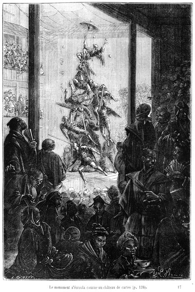 Une foire en Chine, illustration de 