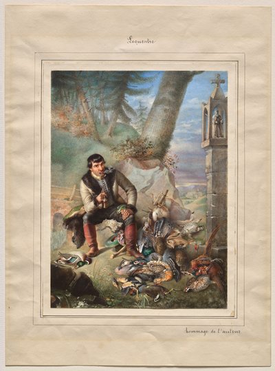 Hunstman et ses trophées - Hippolyte Lequeutre