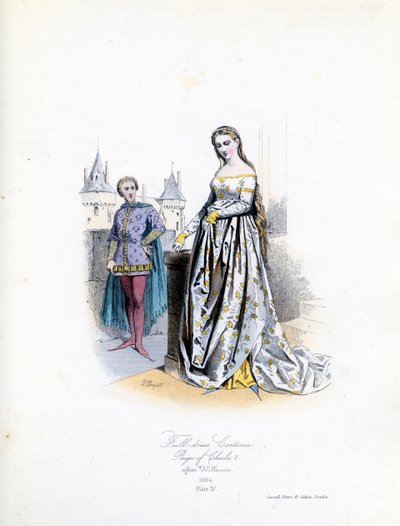 Noble femme en grande tenue - Hippolyte Louis and Polydore Pauquet