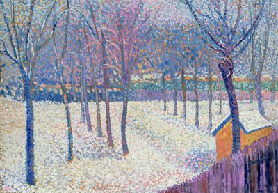 Le Verger sous la neige - Hippolyte Petitjean