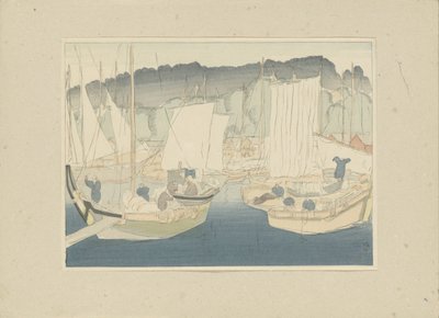 Bateaux dans le port de Shiogama - Hirafuku Hyakusui