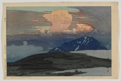 Goshikibara, de la série, Douze scènes dans les Alpes japonaises, époque Taisho - Hiroshi Yoshida