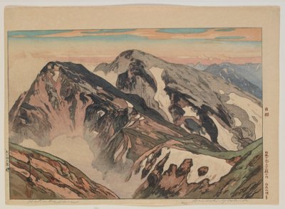 Habuka san, de la série, Douze Scènes dans les Alpes Japonaises, époque Taisho - Hiroshi Yoshida