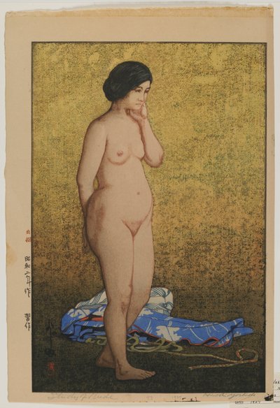 Étude de nu, époque Showa - Hiroshi Yoshida