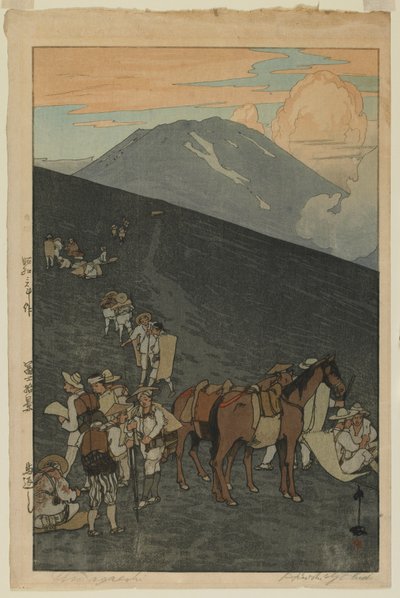 Umagaeshi, de la série, Dix vues du mont Fuji, époque Showa - Hiroshi Yoshida