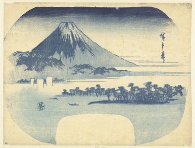Fuji et la forêt de pins à Mio - Hiroshige (I) , Utagawa