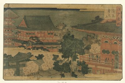 Le temple Kinryuzan à Asakusa - Hiroshige (II) , Utagawa