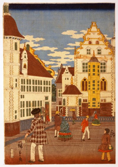 Vue de la vie américaine, de l