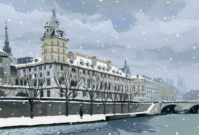 La Seine en hiver - Hiroyuki Izutsu